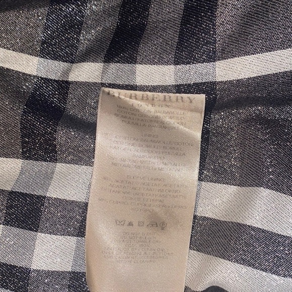 Rare Burberry Trench Khaki with silver buttons and back hem ruffle sz 10 - Picture 6 of 16